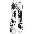 Leopard-print Hip-lifting Tight Leggings Straight-leg Bootcut Pants