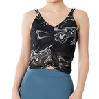 Hot Selling Printed Yoga Vest Fashionable Sports Outer Wear Casual Sling Sleeveless Fitness Top Yoga Clothing Wholesale