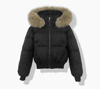 Korean-style Loose-fitting Cotton-padded Coat Thickened And Warm With A Hood