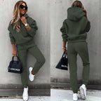 Amazon Ebay Fall Winter New European And American Foreign Trade Fashion Long Sleeve Sports Leisure Wear Suit Two-Piece Set