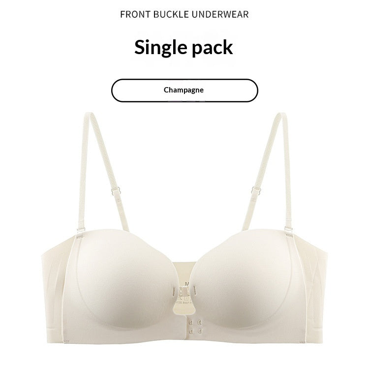 Strapless Womens Bra For Small BustsWith PushupA Beautiful Back DesignAnd Invisible Support To Prevent Sagging