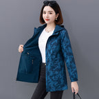 Women's Casual Reversible Short Hooded Jacket