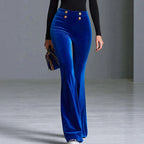 Velvet Wide-leg Womens Pants That Are Figure-flattering
