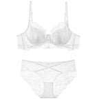 Sexy Lace Push-Up Bra Womens Thin-Style Set