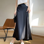New Acetate Satin Skirt For Women