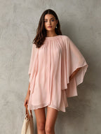 Loose-fit Batwing Sleeve Casual Women's Dress