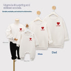 AutumnWinter Fleece-lined Extra-thick Family Matching Sweatshirts