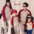AutumnWinter Fleece-lined Extra-thick Family Matching Sweatshirts