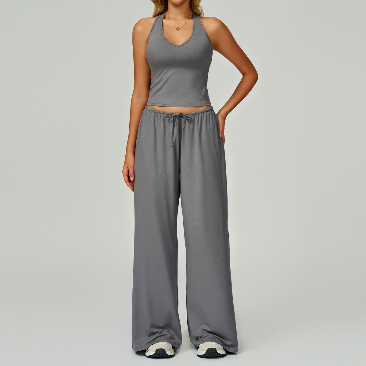 Cross-Border Brushed Yoga Set, Quick-Drying Beauty Back Strap Sports Set, Casual Running Fitness Wear, Yoga Clothing Set