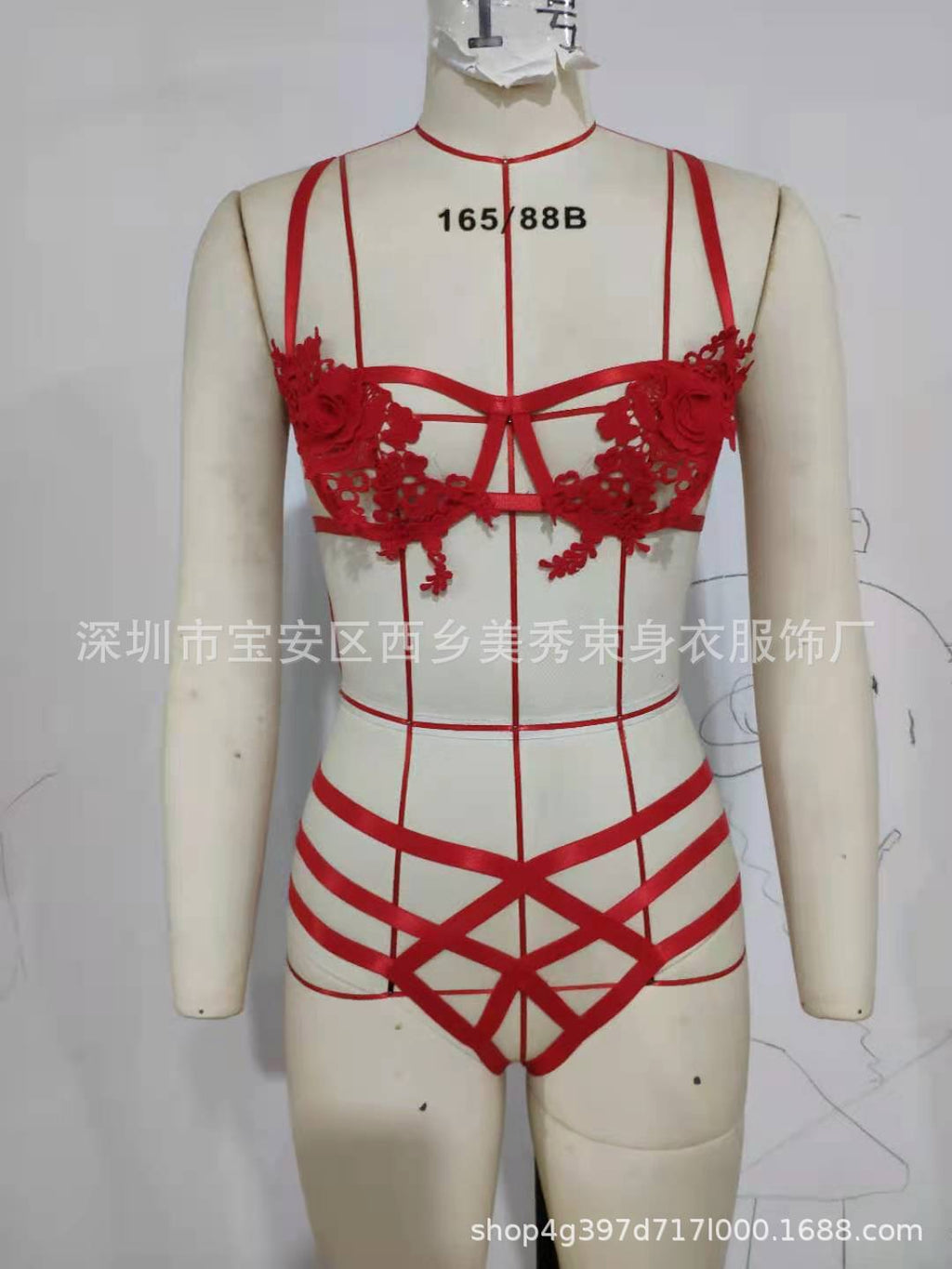 Bondage Strap No-slip Erotic Set Fashionable Midriff-baring Design